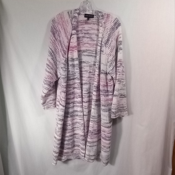 Lane Bryant Multicolored Knitted Open Front Cardigan Size 26/28 - Picture 1 of 3